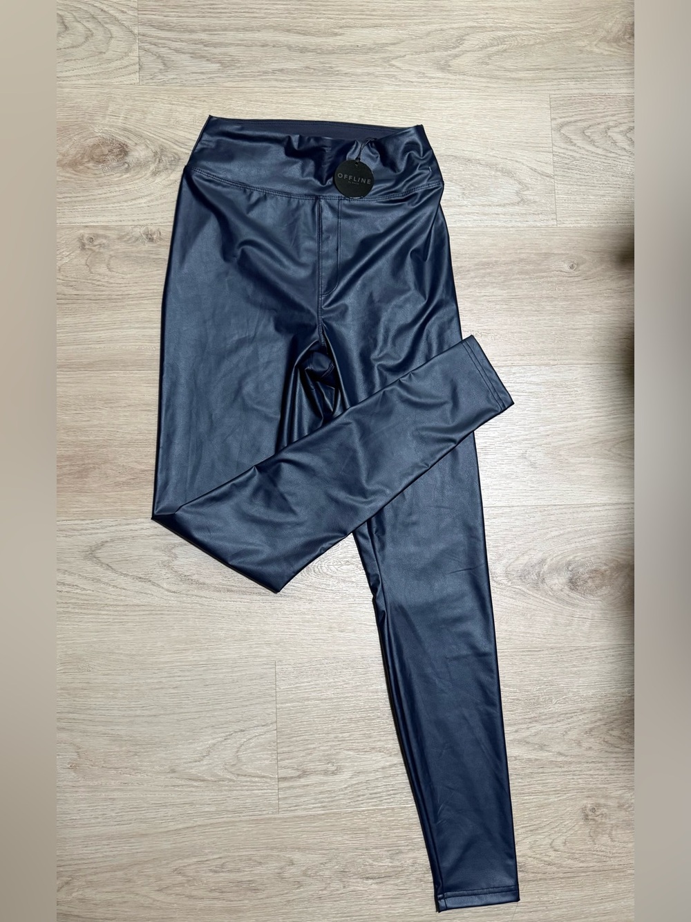 OFFLINE High-Rise Faux-Leather Jeggings in Black